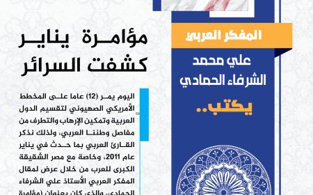 المفكر العربي الكبير علي محمد الشرفاء الحمادي يكتب: مؤامرةُ يناير.. كشفتْ السرائر