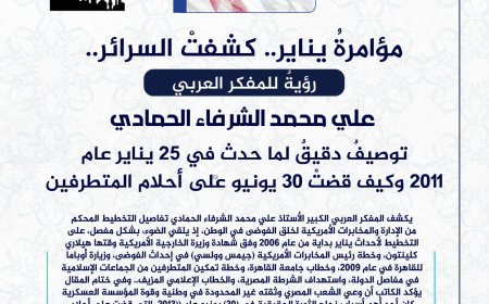 المفكر العربي الكبير علي محمد الشرفاء الحمادي يكتب: مؤامرةُ يناير.. كشفتْ السرائر