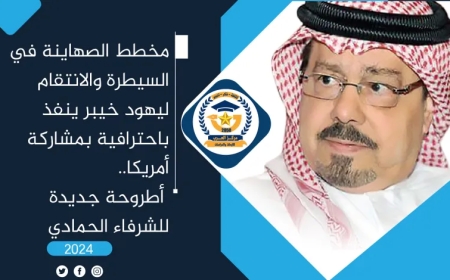مخطط الصهاينة في السيطرة والانتقام ليهود خيبر ينفذ باحترافية بمشاركة أمريكا.. أطروحة جديدة للشرفاء الحمادي