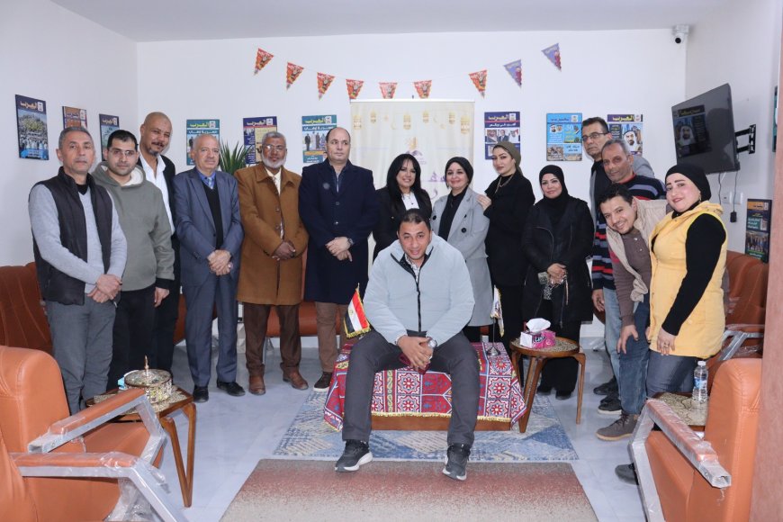شاهد بالصور السهرة الرمضانيه بالمكتبة الرقمية للشرفاء الحمادي حول التماسك المجتمعي في رمضان