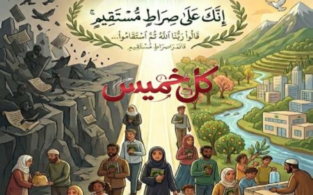 كل خميس في افتتاحية للشرفاء الحمادي بعنوان "إِنَّكَ عَلَىٰ صِرَاطٍ مُّسْتَقِيم".