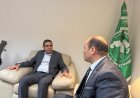 شاهد بالفيديو ..مؤسسة رسالة السلام تهدي مدير إدارة العلوم بـ"ألكسو" إصدارات المكتبة الرقمية للشرفاء الحمادي