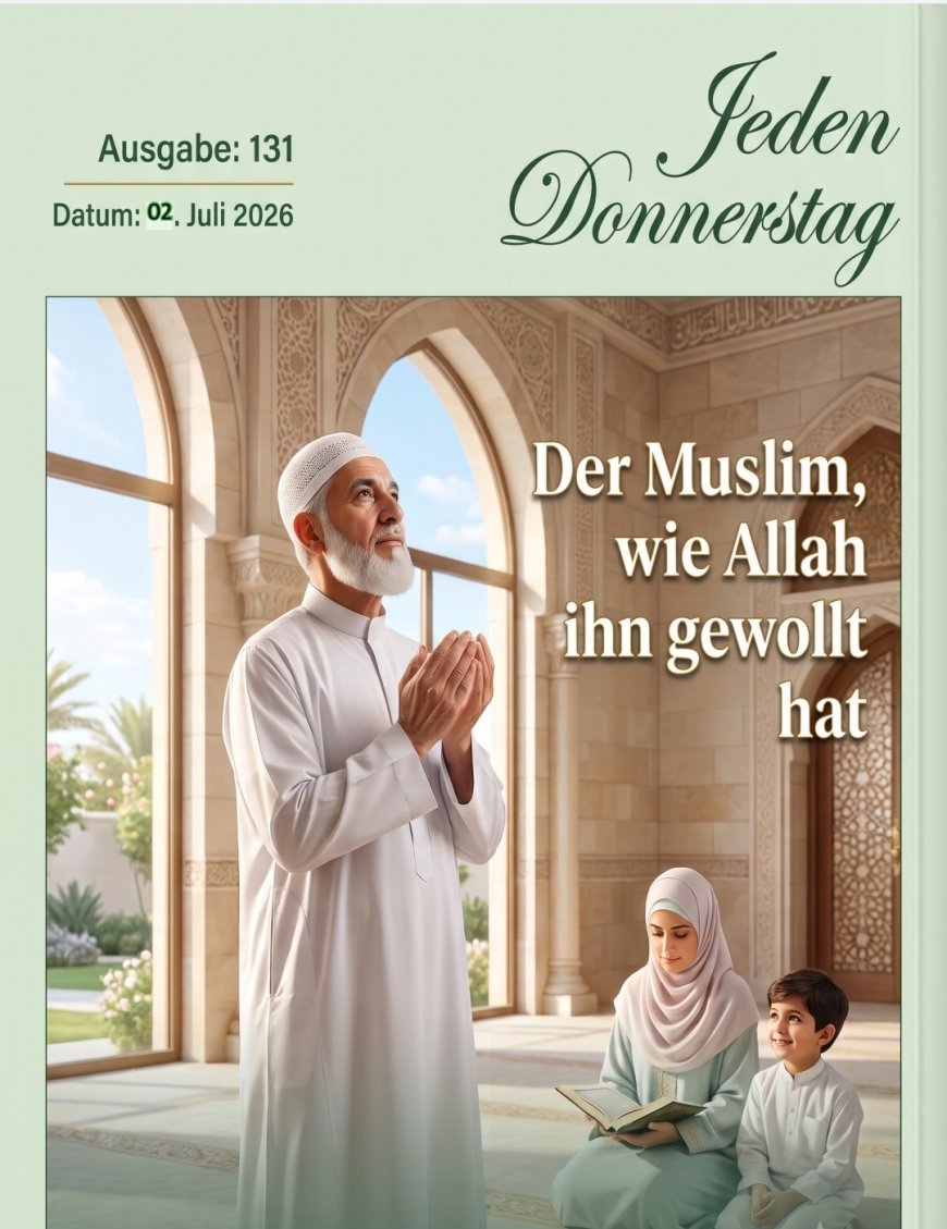 النسخة الألمانية: مجلة كل خميس تفتتح عددها الجديد بمقال تنويري للمفكر العربي الكبير علي محمد الشرفاء الحمادي بعنوان «من هو المسلم الذي أراده الله».