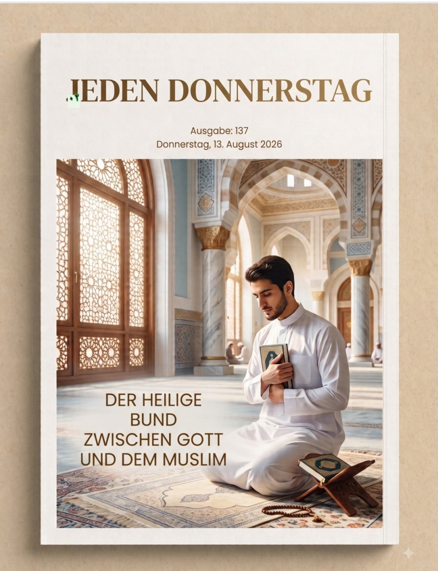 النسخة الألمانية: مقال المفكر علي محمد الشرفاء «العهد المقدس بين الله والمسلمين» يتصدر العدد الجديد من مجلة كل خميس