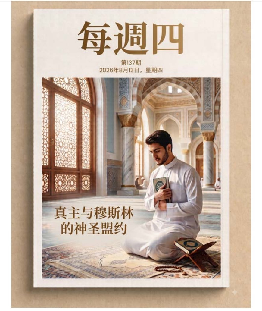 النسخة الصينية: مقال المفكر علي محمد الشرفاء «العهد المقدس بين الله والمسلمين» يتصدر العدد الجديد من مجلة كل خميس